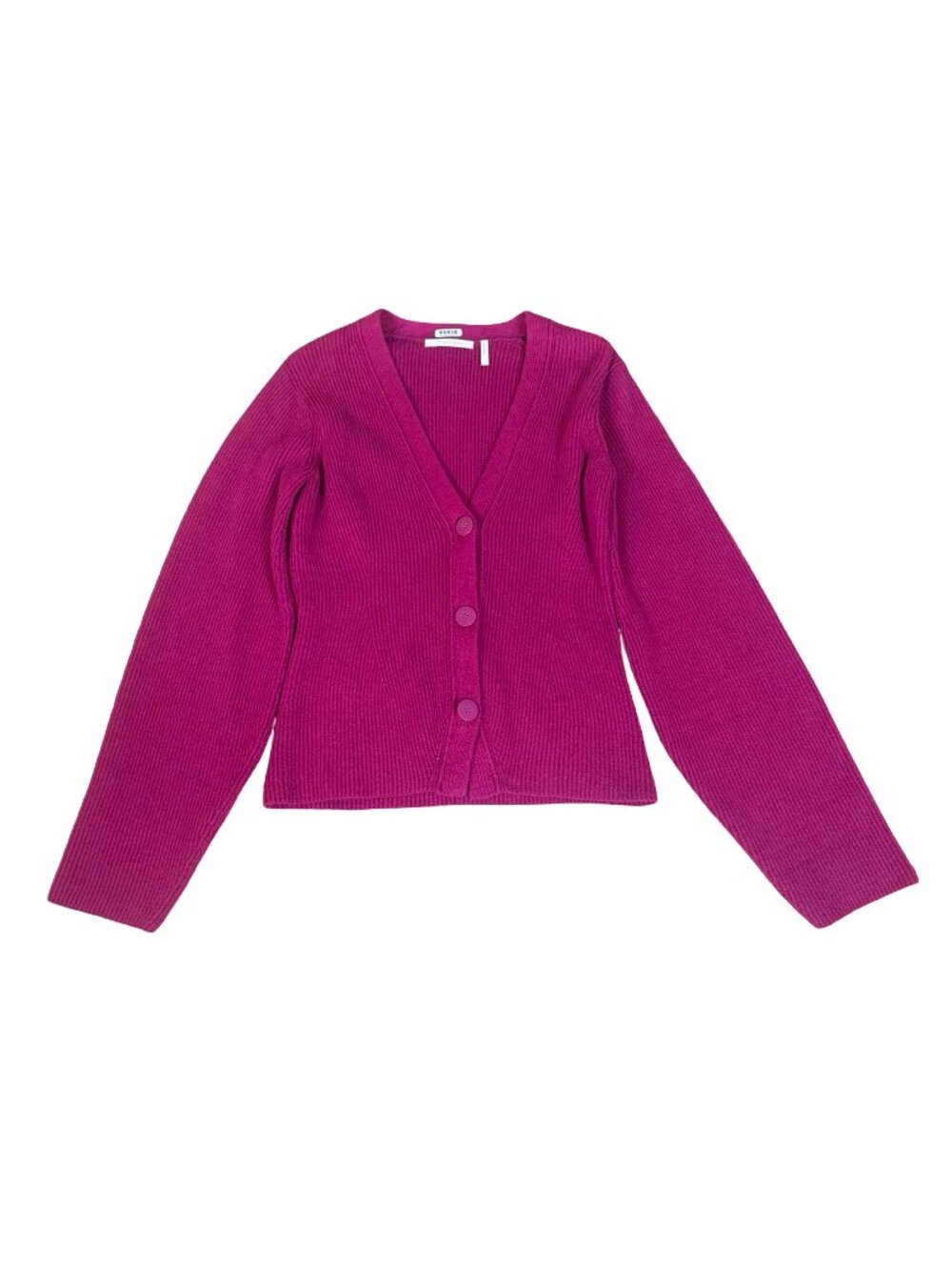 Helmut Lang Women’s Pink Knit Cardigan Sweater Button Front Long Sleeve